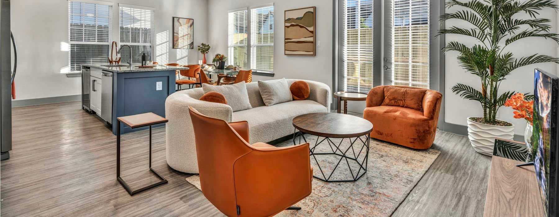 spacious living room