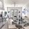 lighted dining area in kitchen